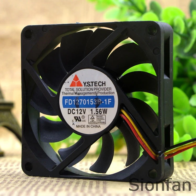 Для Yuanshan Y.S.TECH FD1270153B-1F 7015 12V 1 56 W 3-проводной Вентилятор охлаждения процессора |