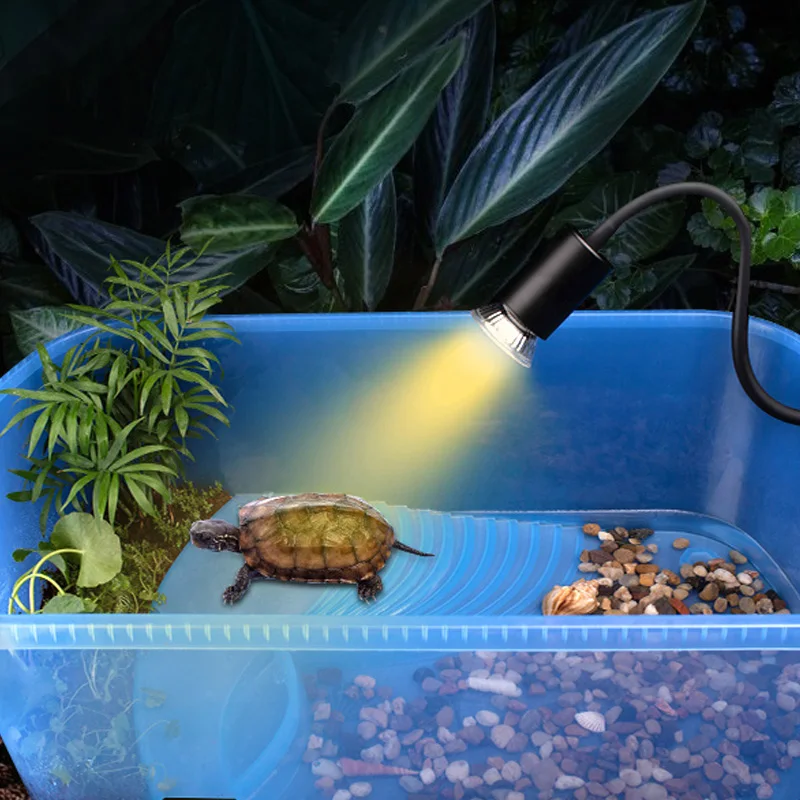25/50/75W UVA+UVB 3.0 Reptile Lamp Bulb Turtle Basking UV Light Bulbs Heating Lamp Amphibians Lizards Temperature Controller