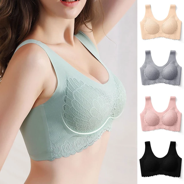 Plus Size Latex Bra Seamless Bras For Women Underwear Push Up