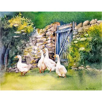 

Rhinestone embroidery DIY 5D Diamond Painting White goose Cross Stitch Diamond Embroidery paintings 5d pictures mosaic animal