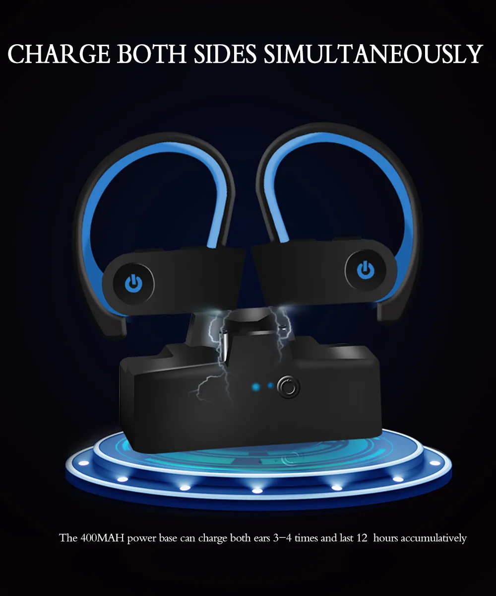 TWS JY-002 Bluetooth 5,0 костной проводимости наушники HiFi стерео беспроводные наушники с шумоподавлением Спортивная гарнитура с микрофоном