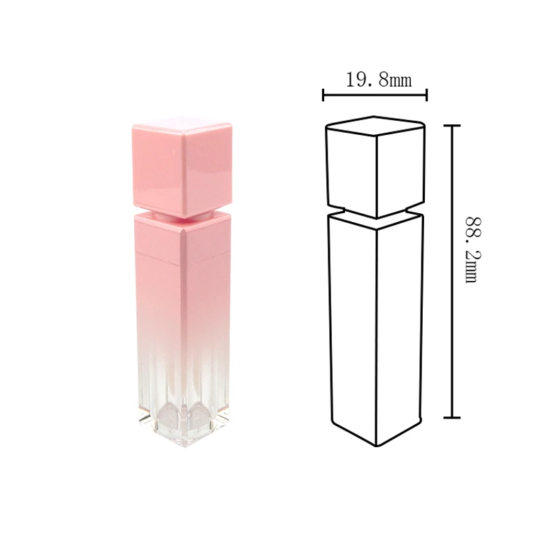 Feitos sob Encomenda do Lipgloss Claro do Brilho do Bordo dos Tubos Etiquetam a Garrafa os Cosméticos Vazios Plástico 15ml Maquiagem Ferramentas Que 3ml 6ml 10ml 6 dos tubos que etiquetam a garrafa 3ml