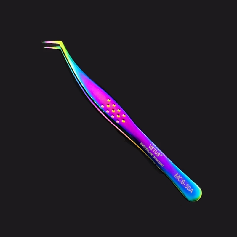 30A-Fantasy Vetus Original MCS Series New Style Premium Eyelashes Tweezers Ultra Fine Tip Improve for 3D 6D Lashes Extensions - Цвет: 30A-Fantasy