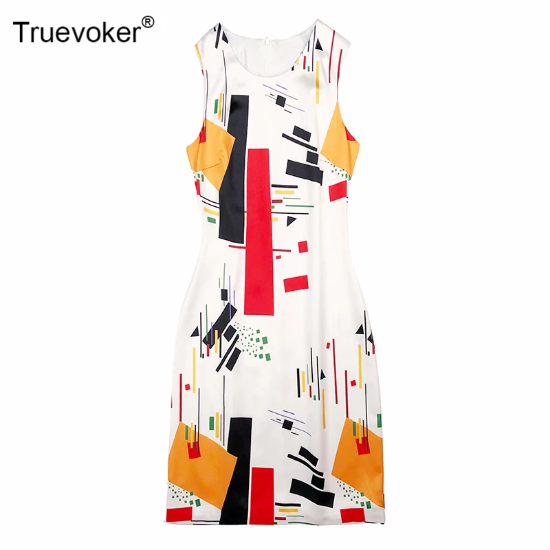 Truevoker дизайнерские женские платья для подиума, модные часы с принтом размера плюс 2XL, вечерние платья