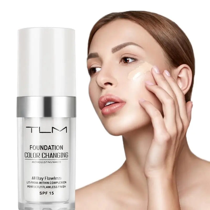 

TLM Foundation Magic Color Changing Foundation Liquid Soft Matte Long Lasting Hydrating Makeup Base maquiagem Drop Ship