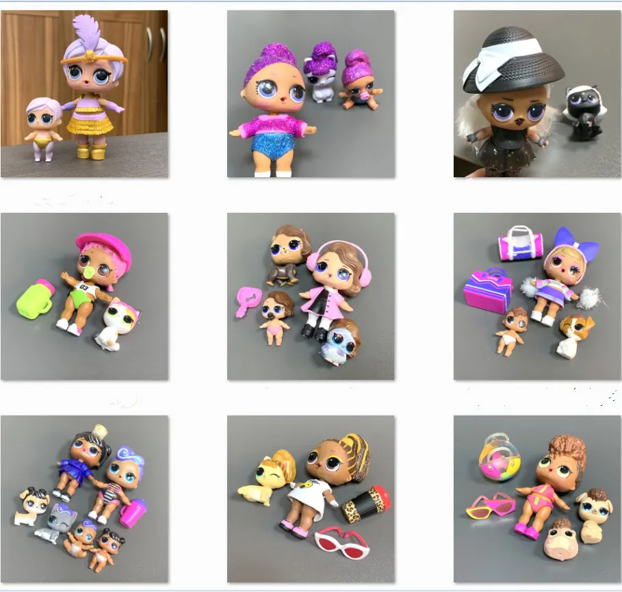 

L.O.L. SURPRISE! LOL Surprise Doll Posh Bling Queen SAILOR QT CHEER With Lil Sister Pet Family Toy Girl Birthday Gift