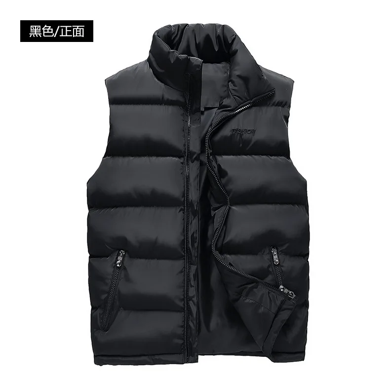 

Fashion Waistcoat Men's Autumn & Winter Coat down Feather Cotton Vest Casual Vest Men Trend Large Size Waistcoat