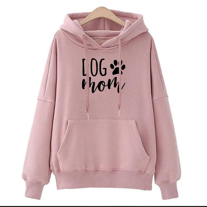  Dog Mom Hoodies Fashion Hoodies Women Kawaii Graphic Sweatshirt Femmes Pattern Female Cropped and S