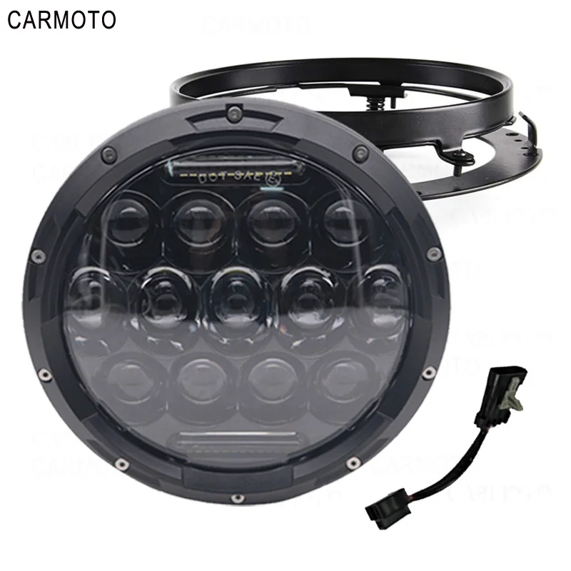 

7inch Round LED Headlight Angle Eyes Headlamp for Lada Niva 4x4 suzuki Samurai Hummer H1H2 Projection Headlight for VAZ 2101