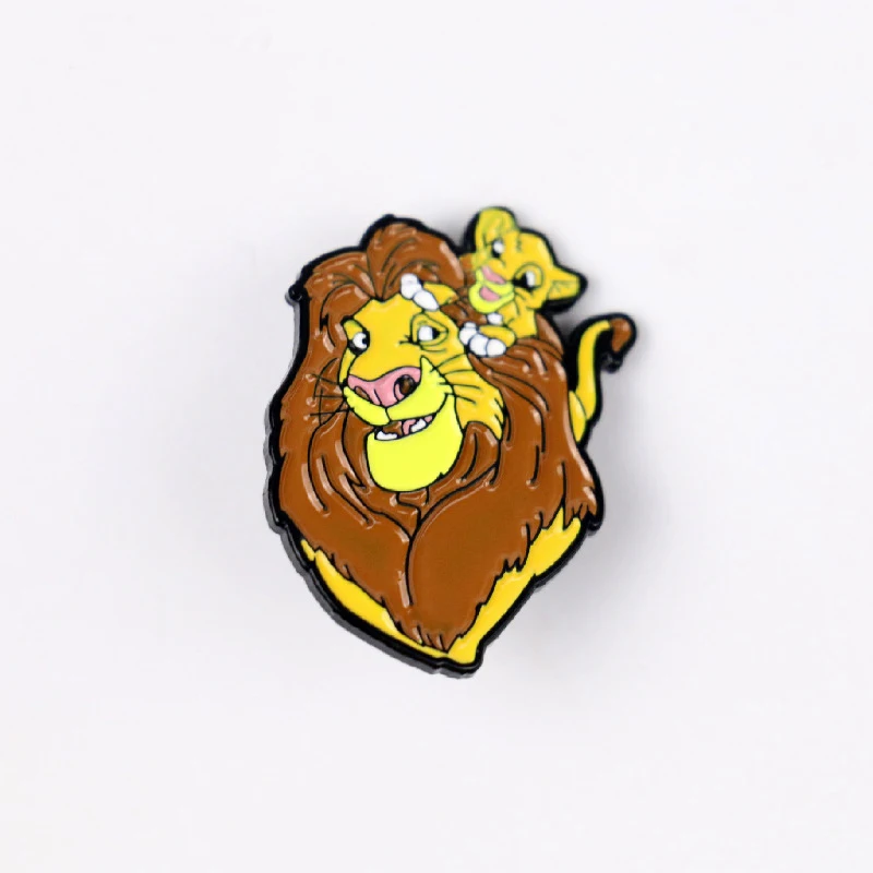 Disney лев Король брошка мультфильм милый рюкзак булавка Симба значок фильм булавки