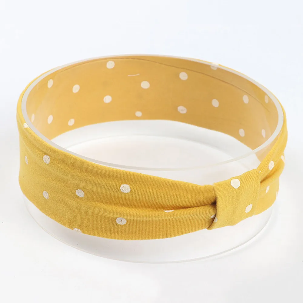 Cute Baby Toddler Infant Headband Girls Bow Polka Dot Knot Headband Stretch Hairband Headwear hair accessoriesbaby 