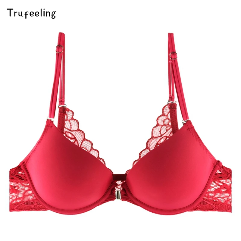 Trufeeling сексуальный бюстгальтер без косточек для Для женщин спереди закрытые