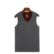 Зимние мужские Бархатные Топы, плотные теплые майки без рукавов для фитнеса, нижнее белье с v-образным вырезом, Домашняя мужская одежда, флисовая Повседневная рубашка 8XL