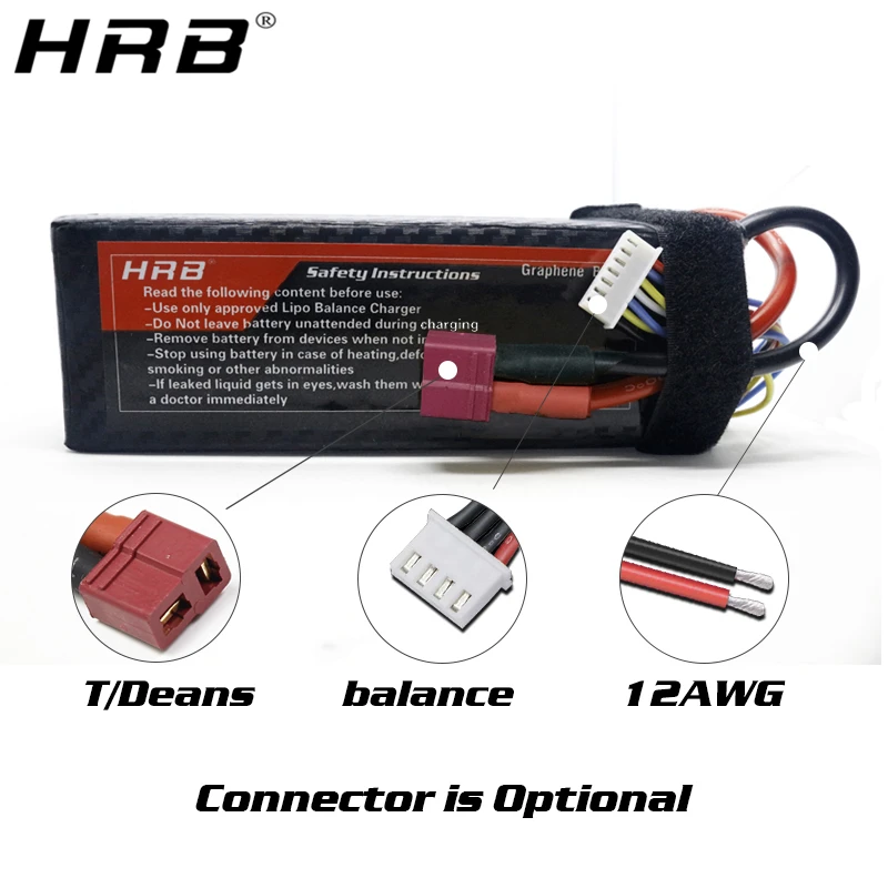 HRB 2S 3S 4000mah Графен 7 4 V 11 1 Lipo батарея 4S 100C 14 8 XT90 XT60 Deans T EC5 5S 18 5 6S 22 2 RC Самолеты