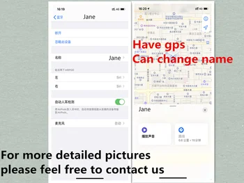 

Newest 2nd Generation Wireless Charging with Smart Sensor rename Bluetooth Earphone GPS Positioning rename Headphones H1 chip