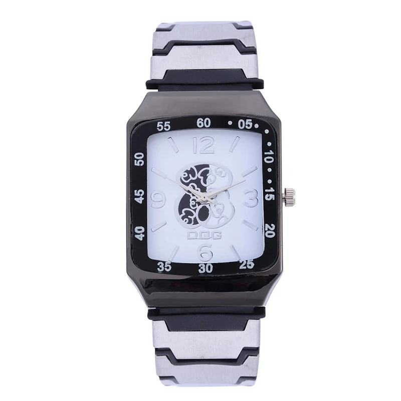 New Creative Women's Watch Silver Band Rectangular Dial Luxury Brand Quartz Wrist Watch Women Luxury Gift Fashion Reloj 2024