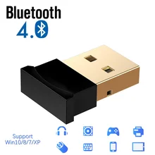 Bluetooth 4,0 адаптер ключ для компьютера ПК PS4 мышь Aux аудио USB приемник динамик музыкальный передатчик