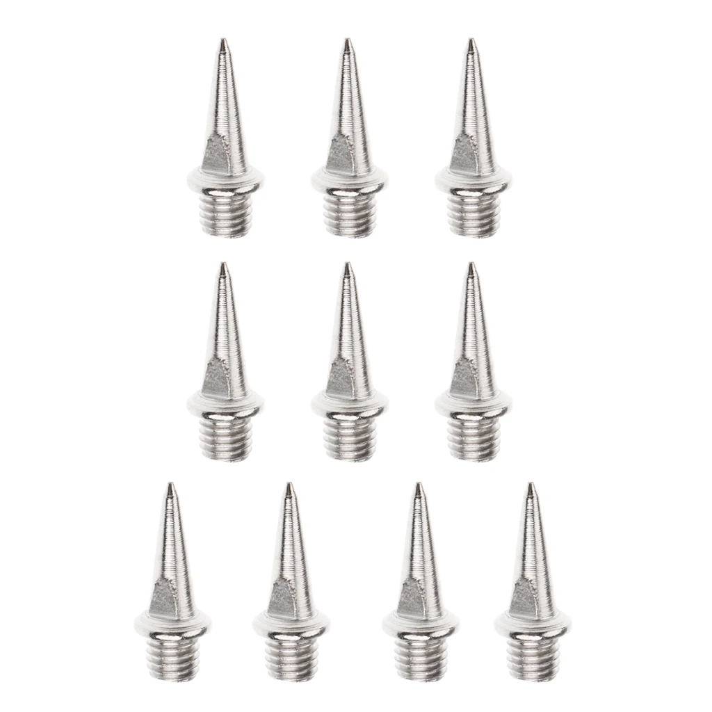 Silver Medium Type 10 шт. прочные Сменные беговые шипы трек и беговые шпильки - Цвет: Silver Medium Type