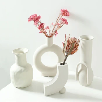 

Wholesale Ceramic Vase Home Decoration Ornaments Household Supplies Flower Arrangement Desk Decoration Furnishings Art Vase Gift