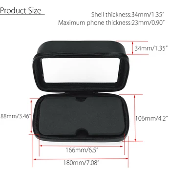 

Cell Phone Holder Waterproof Case Bag Sun Visor GPS Bicycle Handle Bracket Mount