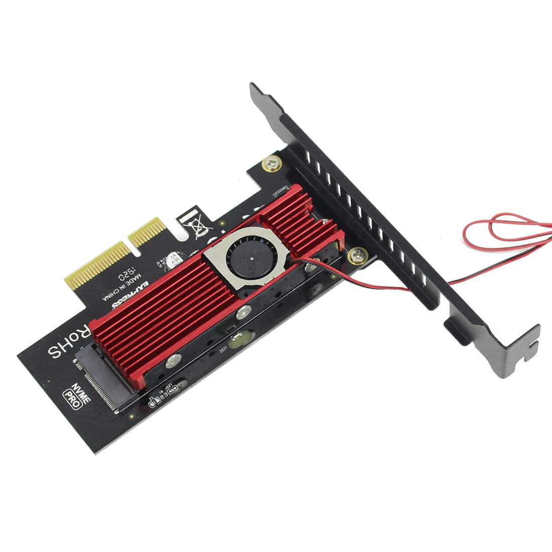 JEYI SK4 M.2 NVMe SSD для PCI-E X4 адаптер карта M ключ+ Cool Warship m2 2280 SSD вентилятор теплоотвод комбо для PCI Express 3,0 4X X8 X16