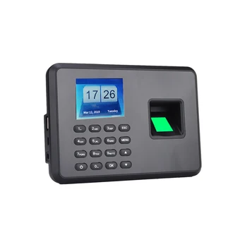 

Intelligent Biometric Fingerprint Password Attendance Machine Employee Checking-in Recorder 2.4 inch LCD Screen DC 5V Time