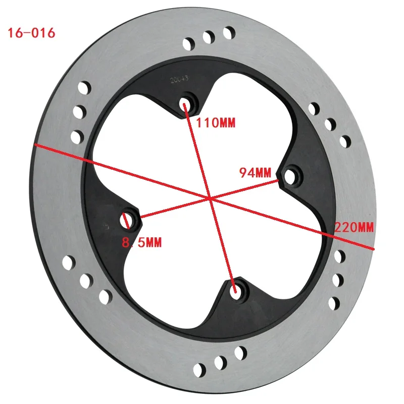 Мотоциклетные задние дисковые тормоза ротора пригодный для Honda VFR400 NC30 1989-1994 RVF400 RVF400R 1994-1996 NSR250 NSR250RR