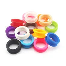 10 pçs pet scissor anel de silicone durável para pet grooming tesoura cor matte tesouras do cabelo do cão para pet lâmina curvada clipper