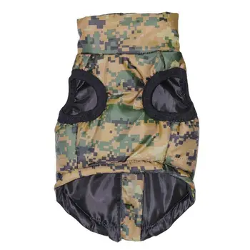 

1 Pcs Cool Camouflage Dog Cotton Vest Waterproof Thick Zipper Dog Coat Jacket Clothes Warm Winter Outdoor Clothes Pet Supplies