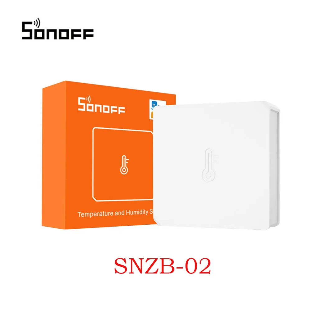 Интеллектуальный выключатель света Sonoff SNZB-02 Kamer Wi-Fi Temperatuur Сенсор сигнал в режиме