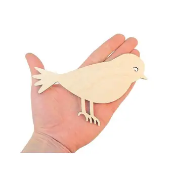 

Wooden Bird (15cm) Shape Embellishment Craft Decoration Gift Decoupage Blank shape ready to paint 0473