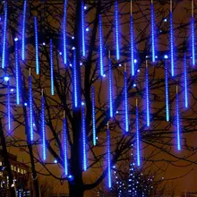 

30/50cm Outdoor Meteor Shower Rain 8 Tubes LED String Lights Waterproof Christmas Lights for Tree New Year Wedding Party Decor