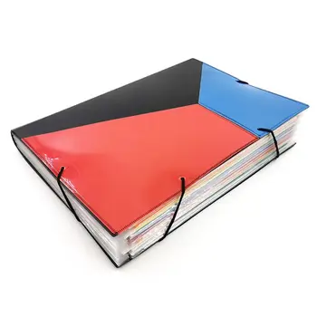 

A4 Expanding Multi-layer File Folder Document Organizer 13 Pockets Accordion Bag for Documents Office Supplies