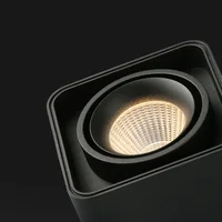 ไอซิลันสีดำสีขาวโคมไฟเพดาน GU10 หลอดไฟดาวน์ไลท์ป้องกันแสงสะท้อนโมเดิร์นสปอตไลท์พื้นผิวห้องนอนห้องนั่งเล่น 3