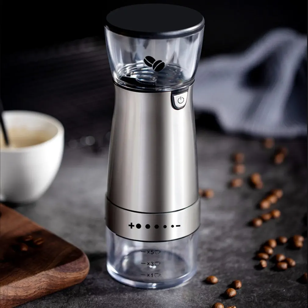 

Electric Coffee Beans Grinding Machine Coffee Grinder USB Charging Mixing Beans Powder Maker Fresh Fine Powder Coffee machine