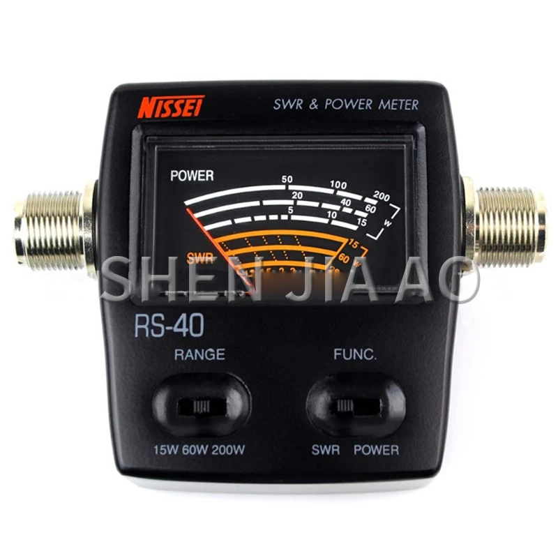 

1PC RS-40 Standing Wave Meter Power Meter Portable UV Dual Segment Highly Accurate RF Power Meter Measurement Table Tool