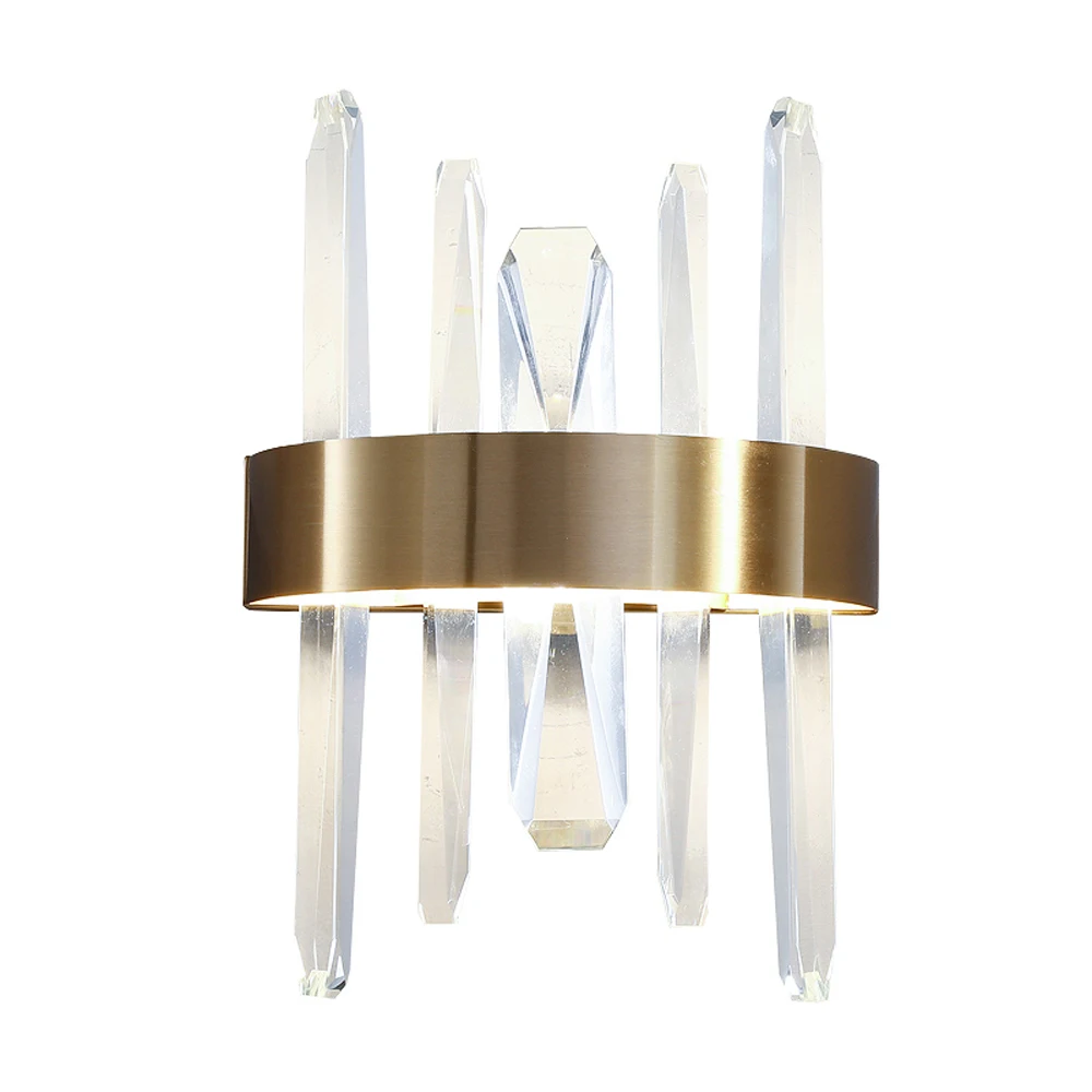 new bedroom crystal wall lights modern sconce AC110V 220v luxury cristal hallway light fixtures