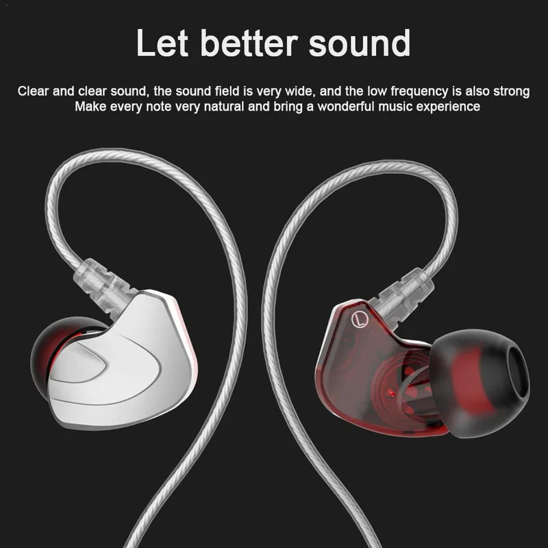 

Mobile Phone Line Control Call Sports Gaming Headset 3.5mm Audio Jack Ultralight Wired Dynamic Noise Reduction Headset