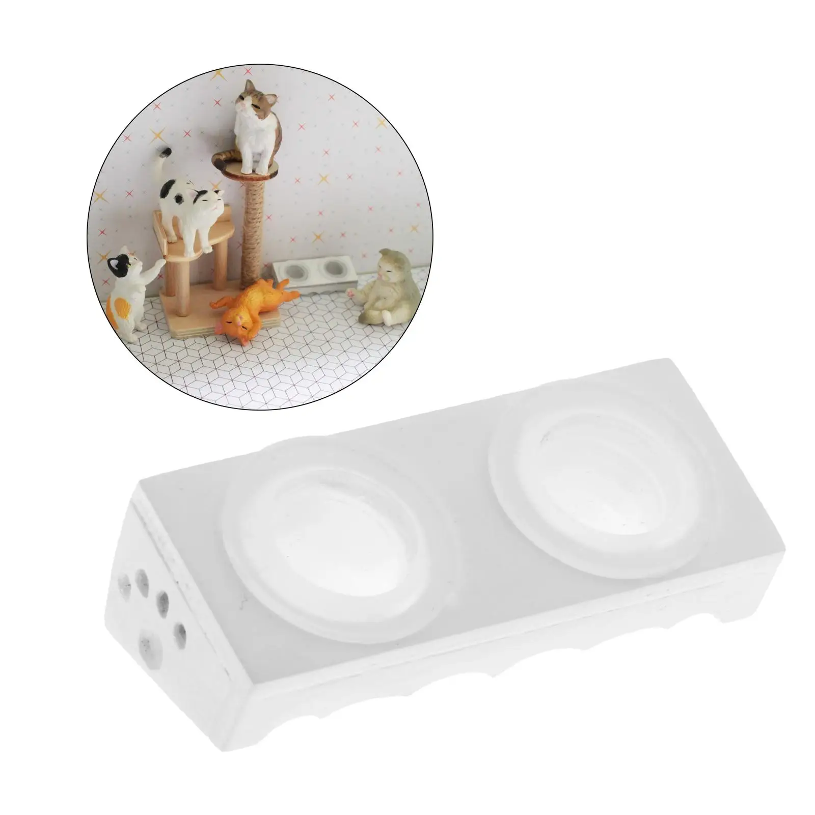 Dollhouse Miniatures Food Bowl Mini Bowl Supply Decor for 1/12 Dolls House