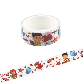 

Ransitute R1097 Cartoon Goldfish Washi Tapes Life Stationery Decorative Adhesive Scrapbooking DIY Paper Office Stickers