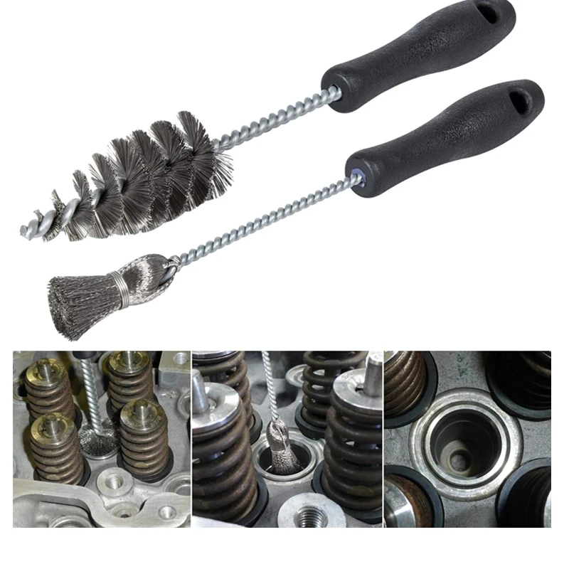Injector Sleeve Cup Seat Bore Cleaning Tool Brush Kit Car Repair