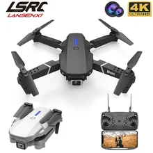 LSRC E525 RC drone geniş açı HD 4K 1080P çift kamera yükseklik tutulması Wifi RC katlanabilir quadrotor drone hediye oyuncak