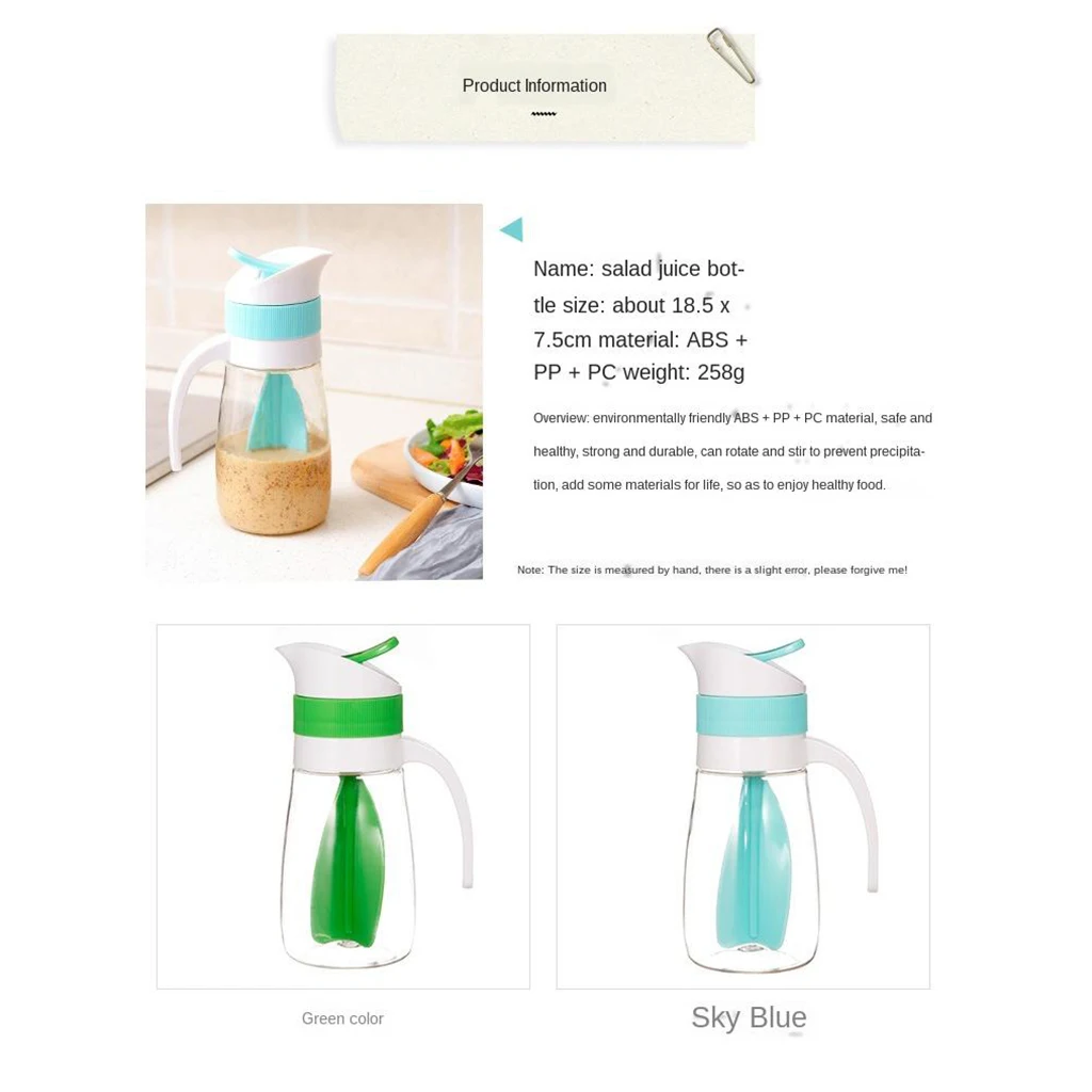 Multifunctional Salad Dressing Mixer Sauce Cream Squeeze Dispenser Container