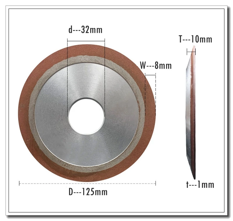 Dia. 75mm/100mm/125/150mm PDX Diamond Grinding Disc Resin Abrasive 