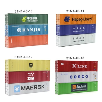 Container Model Toy Construction Train Multi-color Miniature Simulation Container 40 Feet Sand Table Landscape Diorama