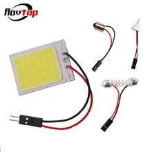 Супер Белый T10 24SMD COB светодиодный панель авто интерьер чтения Карта Лампа светильник купол фестон BA9S адаптеры DC12V Z2