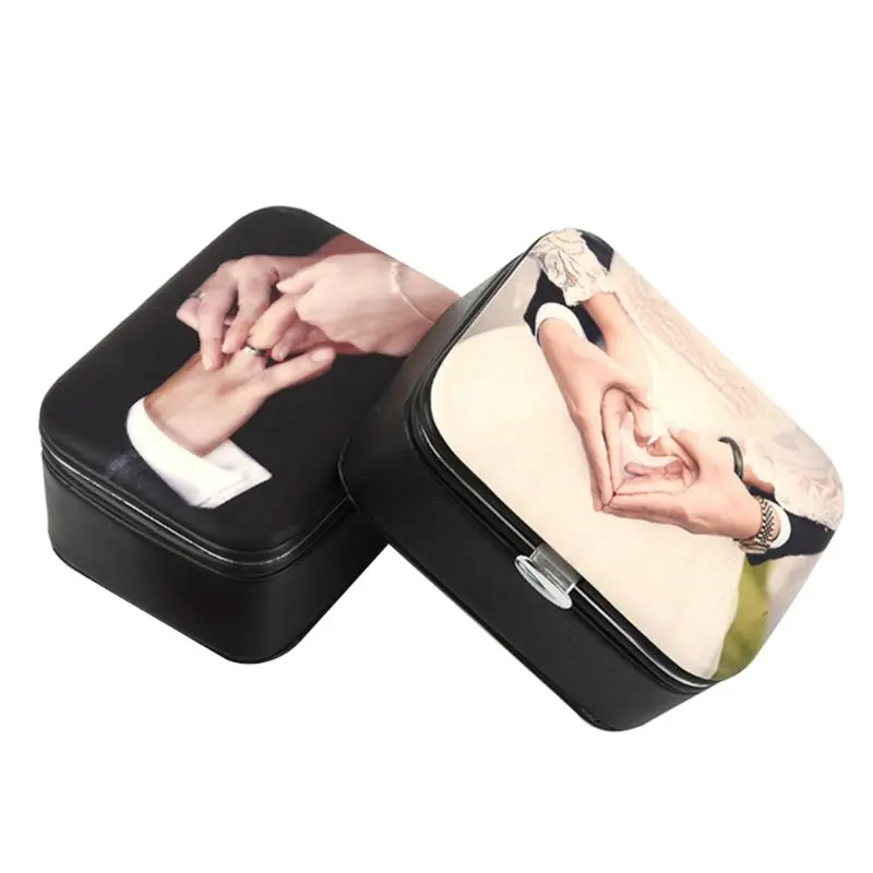 

Portable Small Travel Jewelry Box Bracelet Necklace Organizer Container Ring Earrings Jewellery Storage Boxes