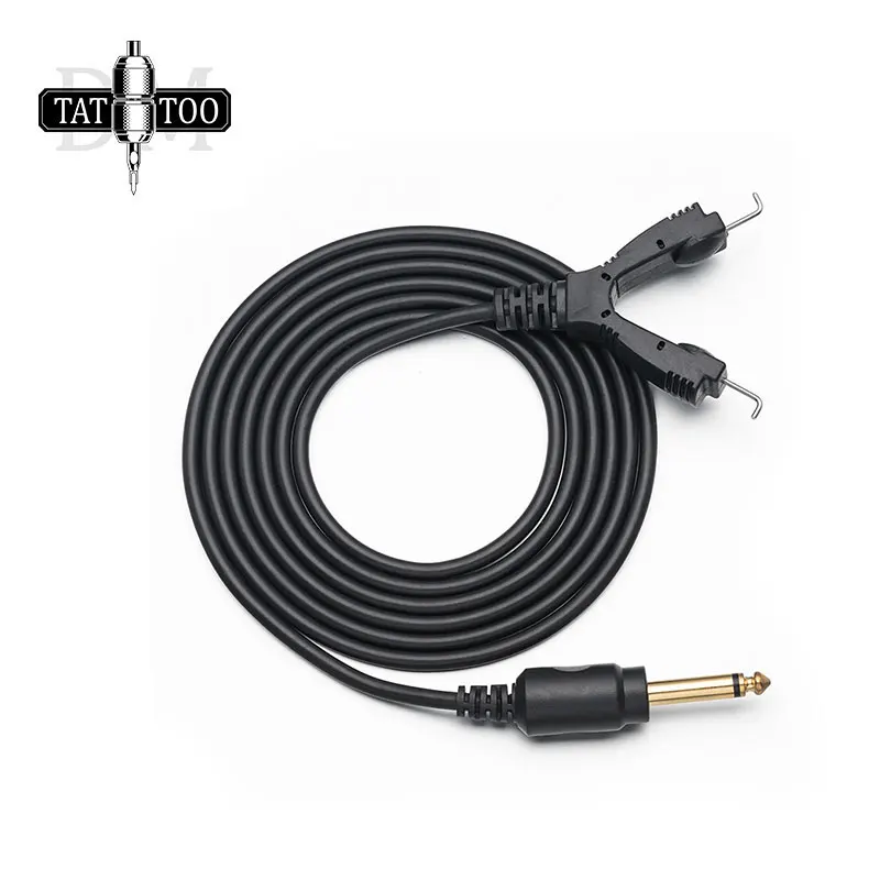 Fireproof Silicone Tattoo Clip Cord High Quality 2M Soft Tattoo Cable for Tattoo Machine Gun Power Supply josi tattoo power supply accessory 3a 2m length elbow rca cable for tattoo machine soft fireproof silicone connector cable