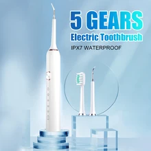 Electric Sonic Toothbrush IP67 Electronic Tooth Brushes Tooth Cleaner Heads USB Charge Rechargeable Adult Waterproof 5 Gears
