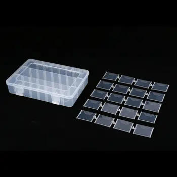 

24 Grids DIY Tools Packaging Box Portable Electronic Components Chips Screw Removable Storage Screw Jewelry Tool Case